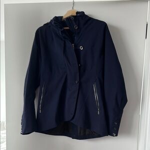 Nau Blue Utility Jacket with Structured Shoulders